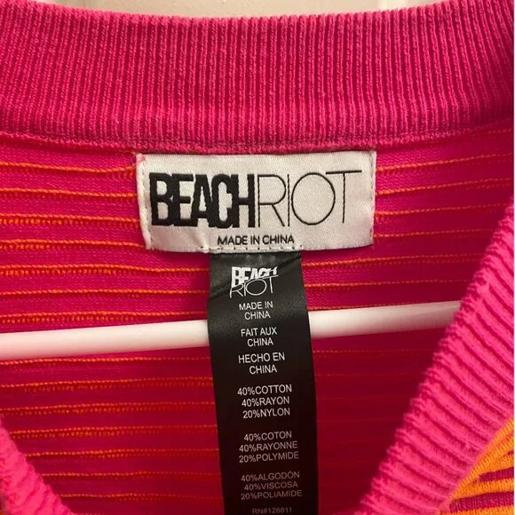 Beach Riot Occulus Sweater Sunset Two Tone Rib - Picture 2 of 2